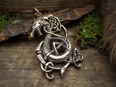 Wikinger Anhänger aus Bronze und 925er Silber...
