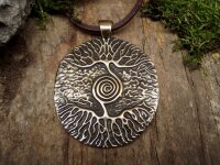 Amulett Lebensbaum mit Spirale 4.2 cm x 5 cm