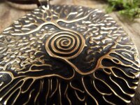Amulett Lebensbaum mit Spirale 4.2 cm x 5 cm