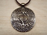 Amulett Lebensbaum mit Spirale 4.2 cm x 5 cm