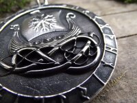 Amulett Drachenboot aus Silber