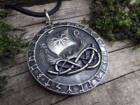 Amulett Drachenboot aus Silber