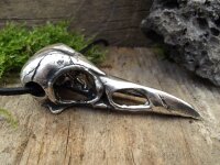 Großer Rabenschädel aus 925er Silber