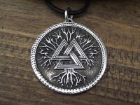 Amulett Wotansknoten mit Yggdrasil