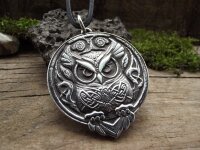 Keltische Eule aus Silber