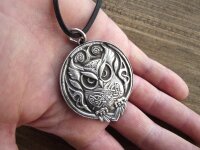 Keltische Eule aus Silber