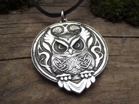 Keltische Eule aus Silber