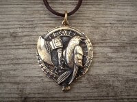 Anhänger Rabe mit Axt und Futhark 4.7 cm