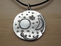 Himmelsscheibe von Nebra aus Silber 4.2 cm