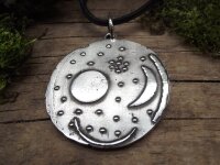 Amulett Himmelsscheibe aus Silber 5 cm