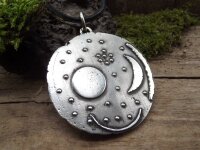 Amulett Himmelsscheibe aus Silber 5 cm